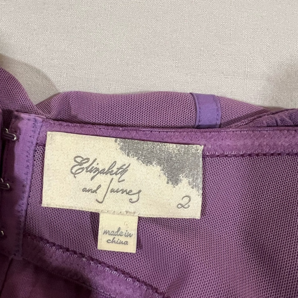 Elizabeth and James Purple Top